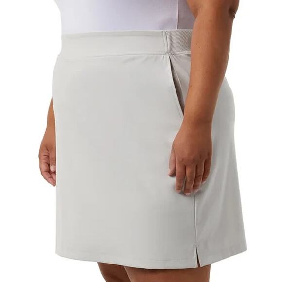 32 Degrees Women's Twill Ankle Pants, Gray, S - Picture 6 of 7